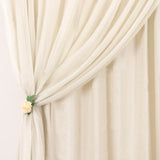 Create a Glamorous Backdrop Setting with our Beige Dual Layered Curtain