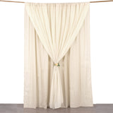 Elegant Beige Chiffon Backdrop Curtain for Stunning Event Decor