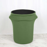 Green Spandex Stretch Trash Can Cover